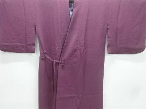 縮緬地無地ロング道中着